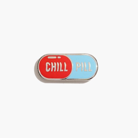 Pintrill Jewelry - 🟩 Pintrill Chill Pill Enamel Pin